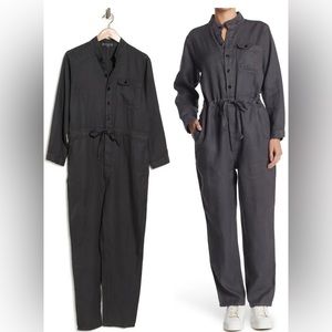 Alex Mill Tie Waist Linen Jumpsuit
